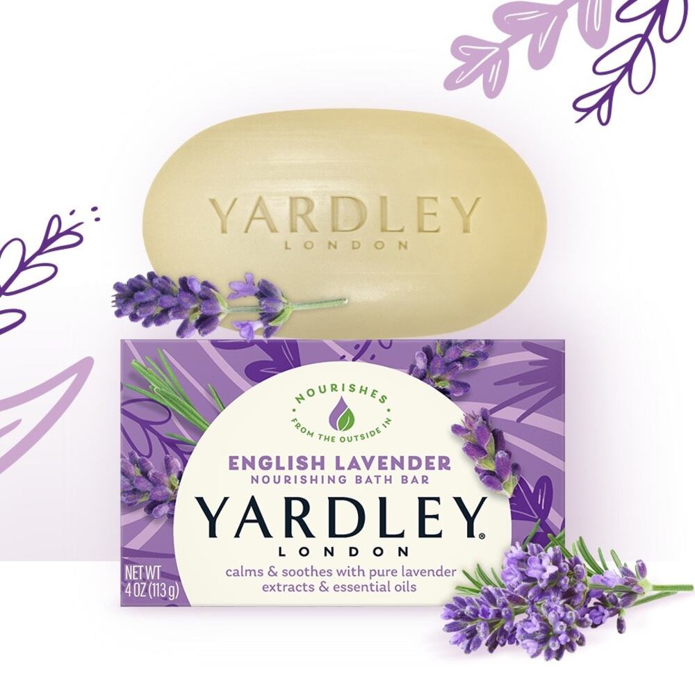 NIB! Yardley London English Lavender Naturally Moisturizing Bath Bar 4.25 Oz